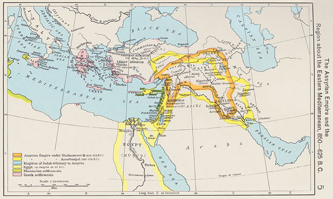Ancient Map of Mesopotamia