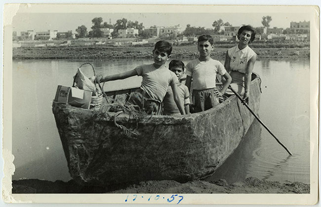 On the Tigris River, about 1959 Courtesy of Maurice Shohet